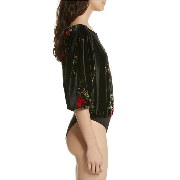 FREE PEOPLE | Velvet Floral Bodysuit - Picture 3 of 6